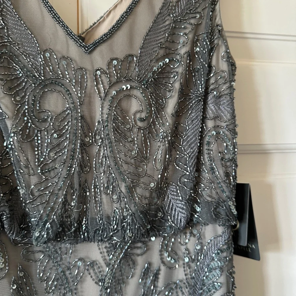 NWT Adrianna Papell Beaded Gown, Anthropologie BHLDN - Picture 5 of 9